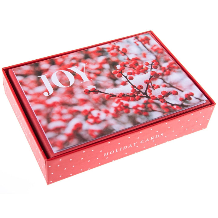 Berry Branch Large Classic Holiday Boxed Card - Graphique de France
