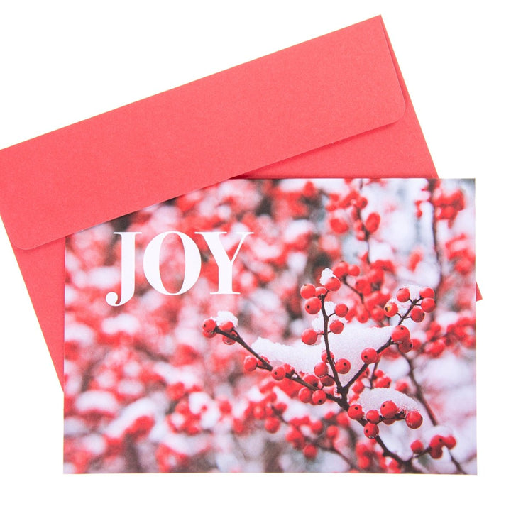 Berry Branch Large Classic Holiday Boxed Card - Graphique de France