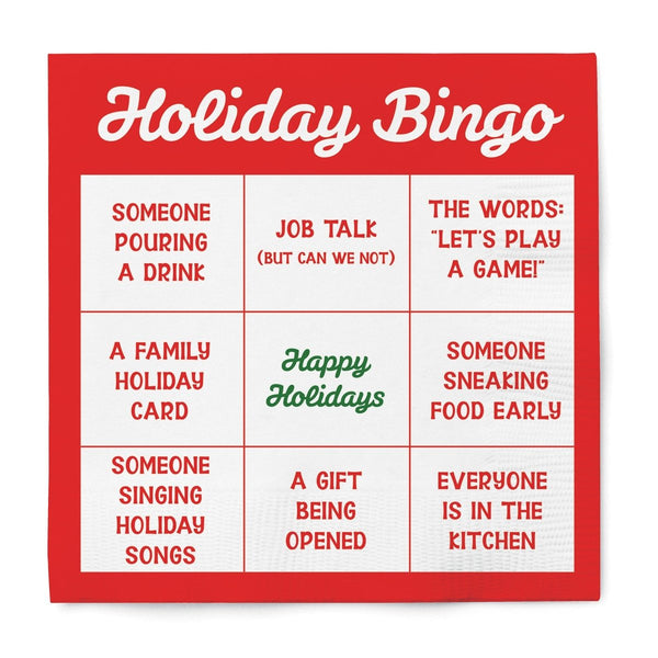 Bingo Holiday Cocktail Napkins - Graphique de France