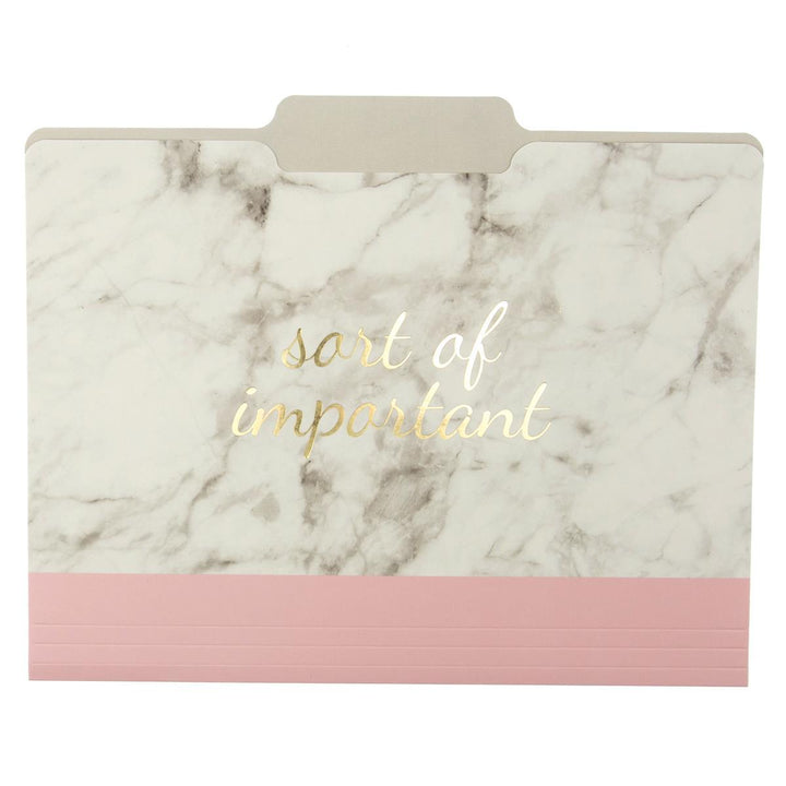 Blush Marble File Folder Set - Graphique de France