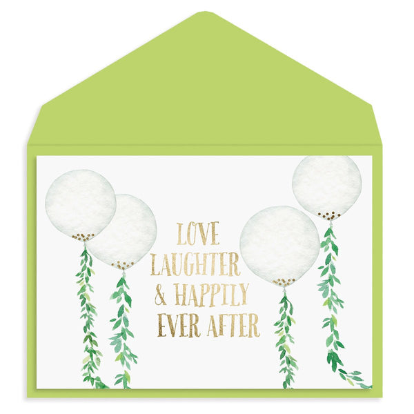 Botanical Balloons Wedding Card - Graphique de France