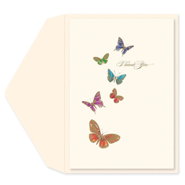 Butterfly Kisses Thank You Card - Graphique de France