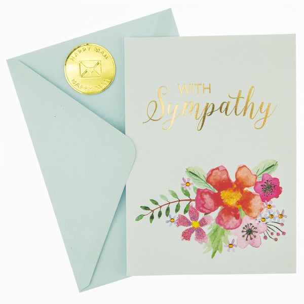 Floral Sympathy Handmade Card