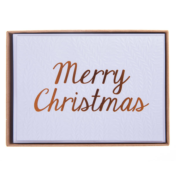Cable Knit Large Classic Holiday Boxed Card