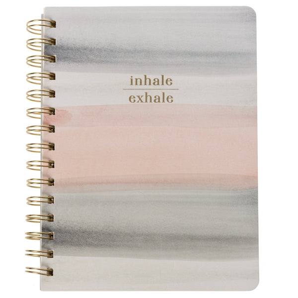 Calm Watercolor 6 x 8 Spiral Vegan Leather Journal - Graphique de France