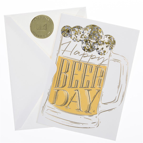 Happy Beer Day Birthday Handmade Card