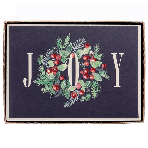 Classic Wreath Large Signature Holiday Boxed Card - Graphique de France