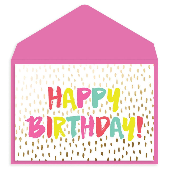Colorful Brushed Birthday Card - Graphique de France