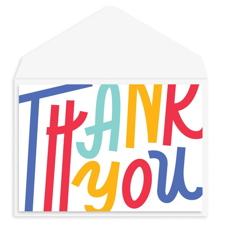 Colorful Thank You Card - Graphique de France