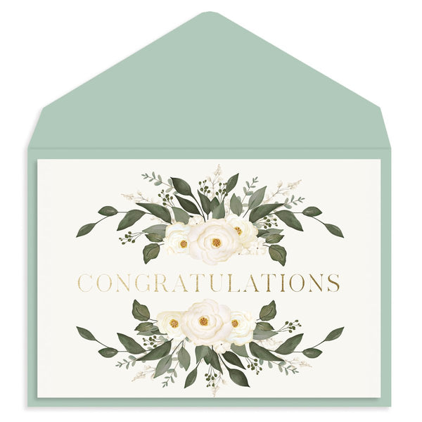 Congrats Laurels Wedding Card - Graphique de France