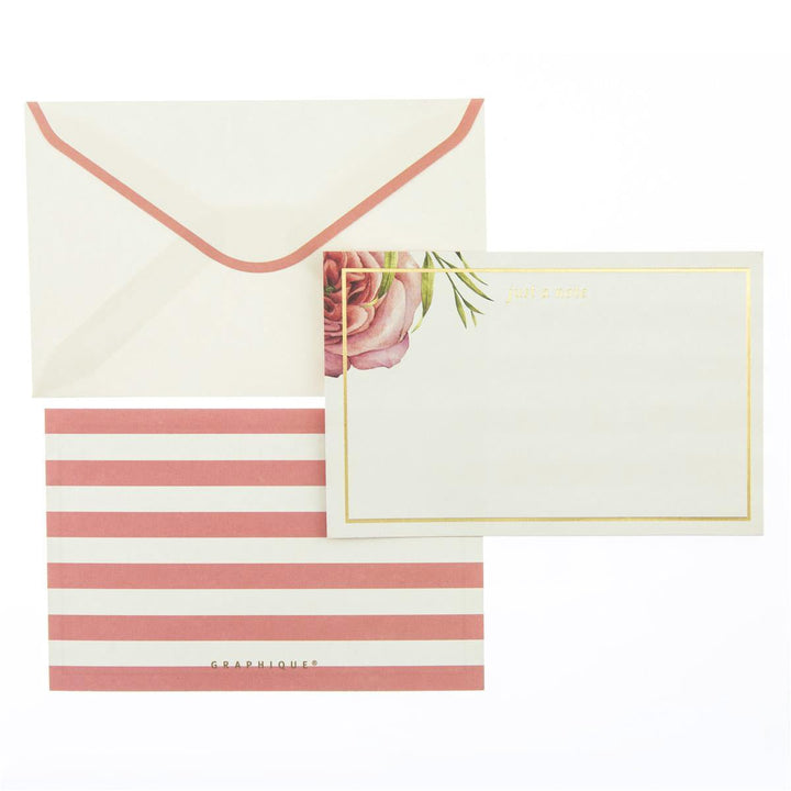 Coral Floral Flat Notes - Graphique de France