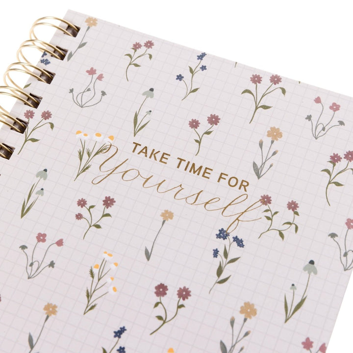 Dainty Floral 6 x 8 Spiral Hard Cover Journal - Graphique de France