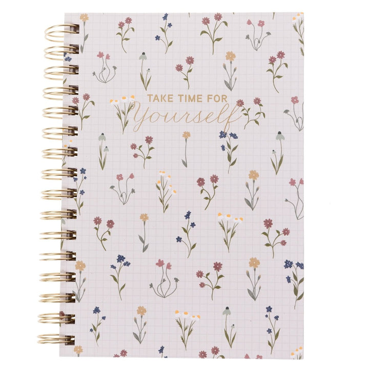 Dainty Floral 6 x 8 Spiral Hard Cover Journal - Graphique de France