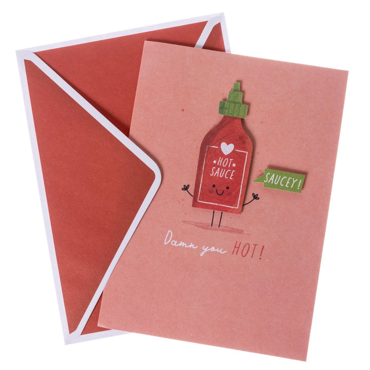 Damn You Hot! Handmade Card - Graphique de France