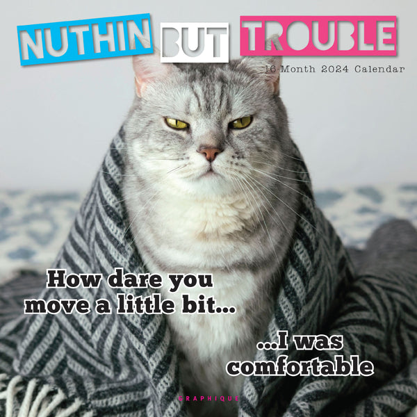 Nuthin But Trouble 12 x 12 Wall Calendar