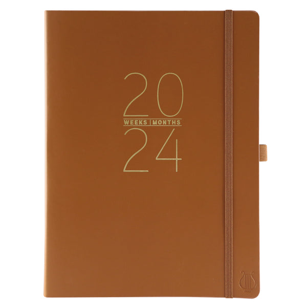 Apollo Collection Brown 8 x 10 18-Month Soft Cover Planner
