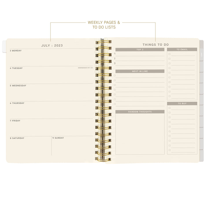  Graphique 2024 Spiral Vegan Leather Planner, 18 Month  Organizer July 2023-Dec. 2024, Weekly & Monthly Spreads, To-Do & Note  List, Reference Tabs, Reminder Stickers, Navy Floral