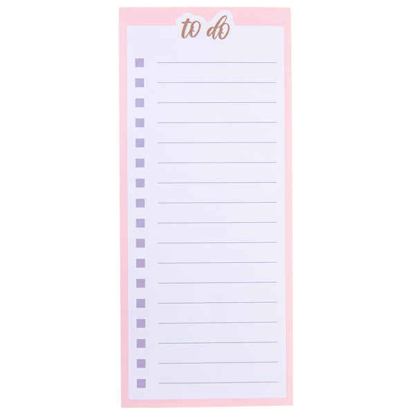 Pink To Do Magnetic Notepad