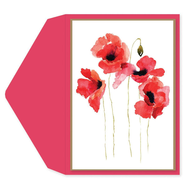 Painted Petals Blank Card