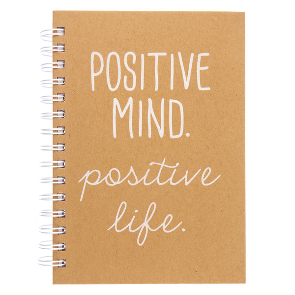 Positive Mind Positive Life 6 x 8 Spiral Hard Cover Journal