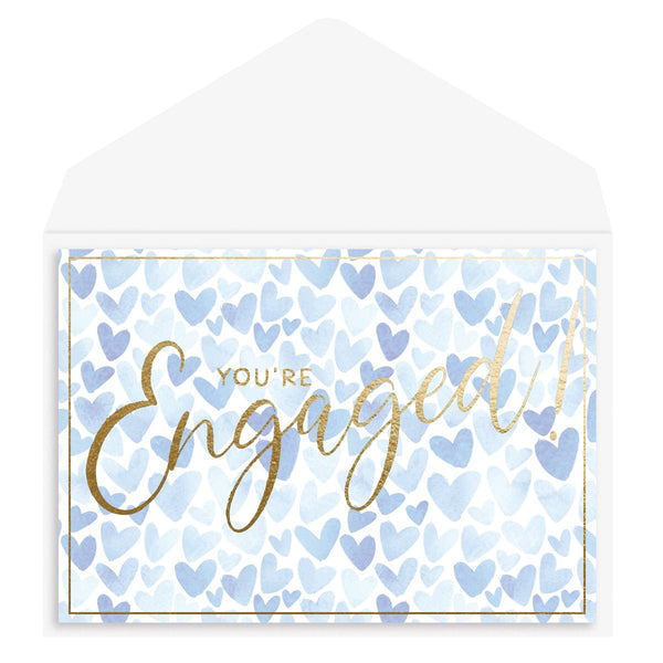 Engaged hearts Engagement Card - Graphique de France