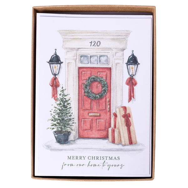 Door with Gifts Large Classic Holiday Boxed Card
