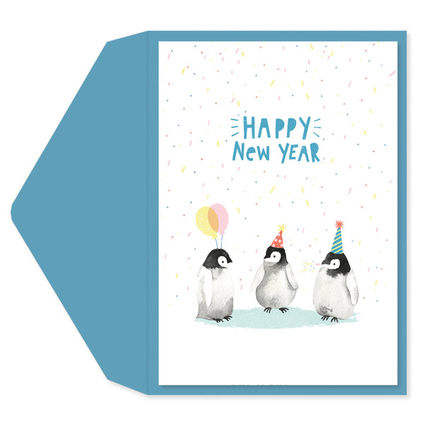 Three Penguins Holiday Card