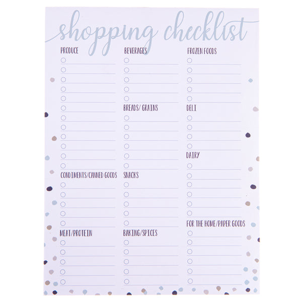 Shopping Checklist Large Magnetic Notepad