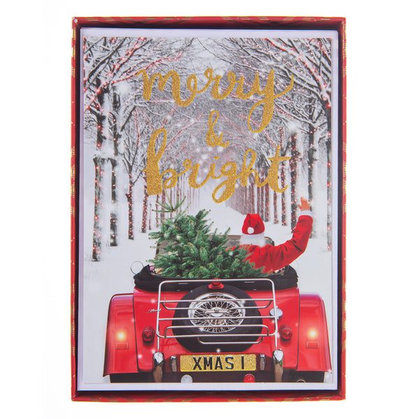 Santa Large Classic Holiday Boxed Card
