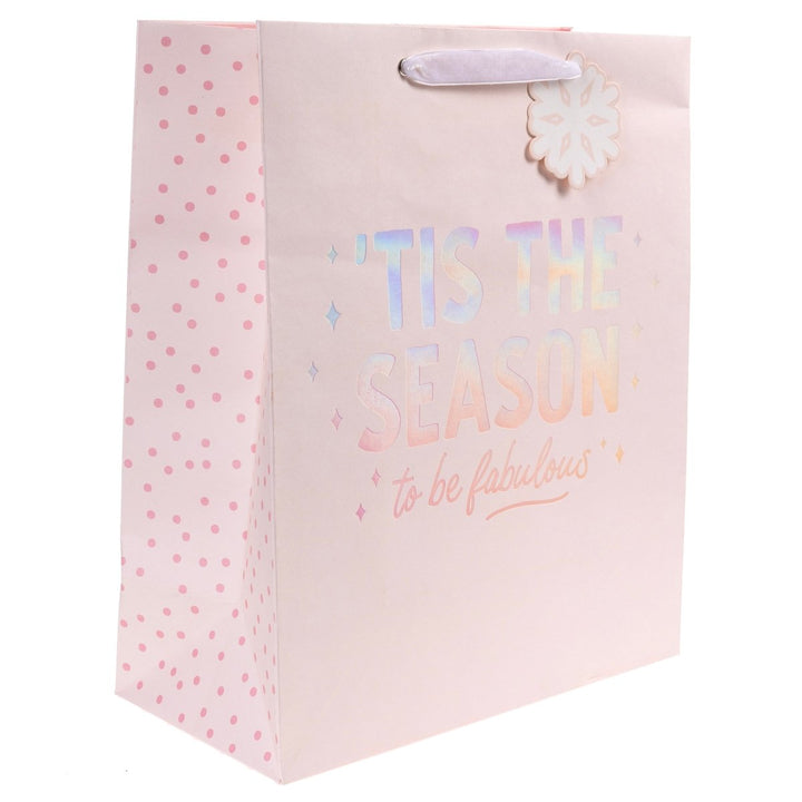 Fabulous Pink Large Holiday Gift Bag - Graphique de France