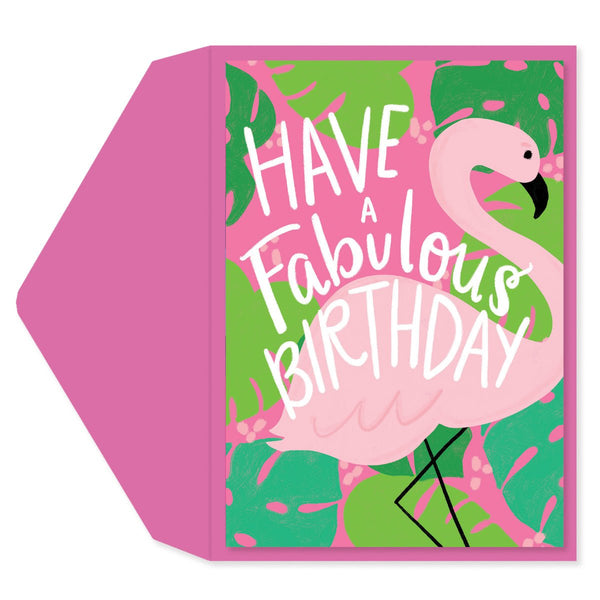 Flamingo Birthday Card - Graphique de France