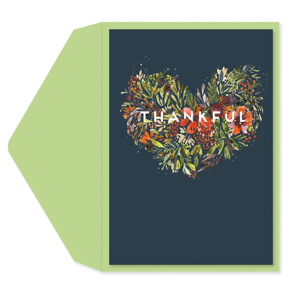 Floral Heart Thank You Card - Graphique de France