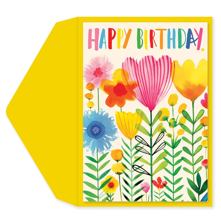 Flowers Birthday Card - Graphique de France