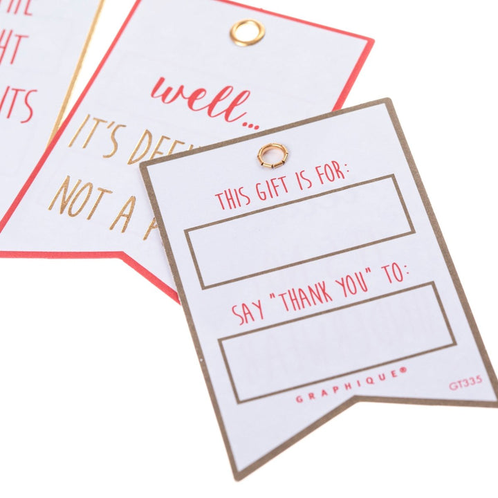 Funny Holiday Gift Tag Set - Graphique de France
