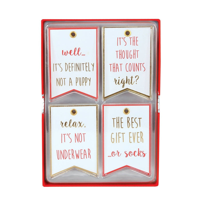 Funny Holiday Gift Tag Set - Graphique de France