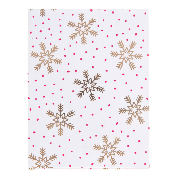 Gold Snowflake Holiday Pocket Note - Graphique de France