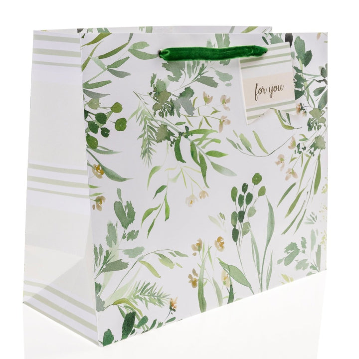 Green Floral Large Gift Bag - Graphique de France