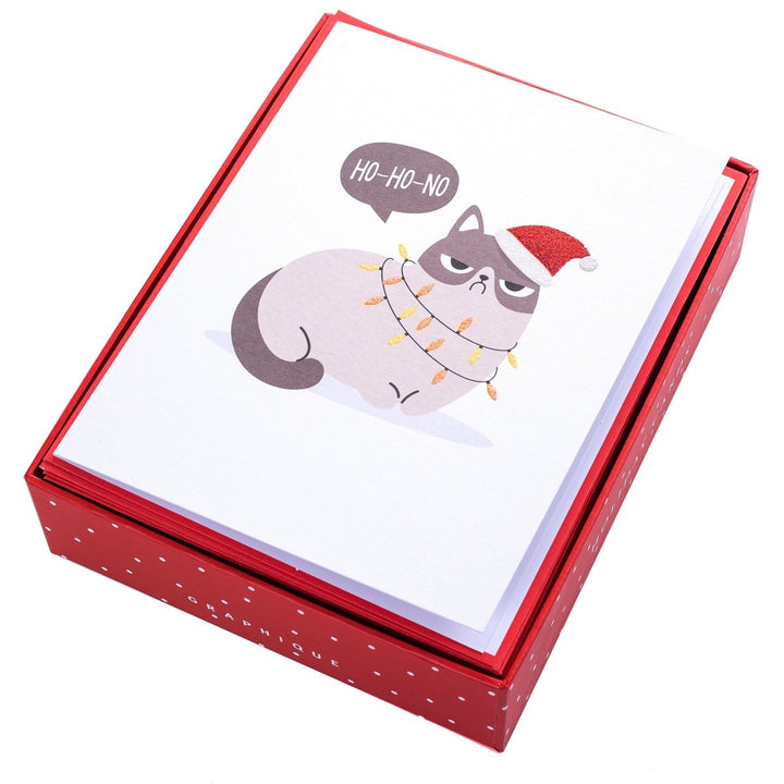 Grumpy Cat Mid - Sized Holiday Boxed Card - Graphique de France