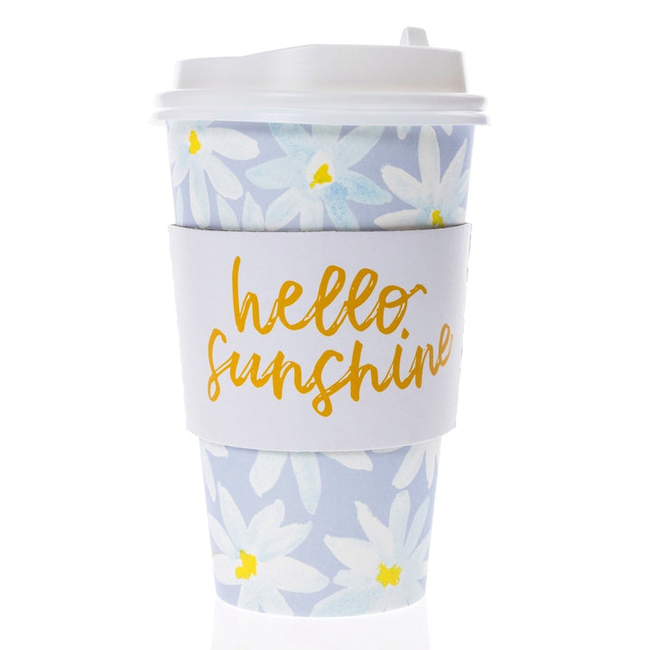 Hello Sunshine Flowers Disposable Travel Cup - Graphique de France