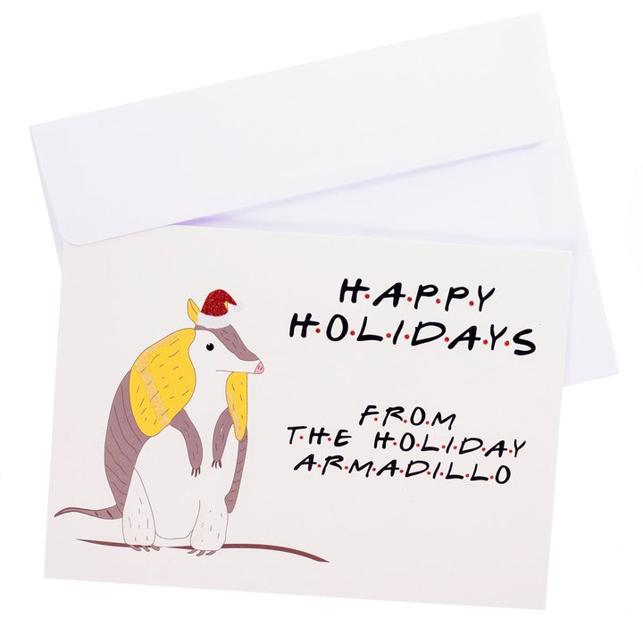 Holiday Armadillo Large Classic Holiday Boxed Card - Graphique de France