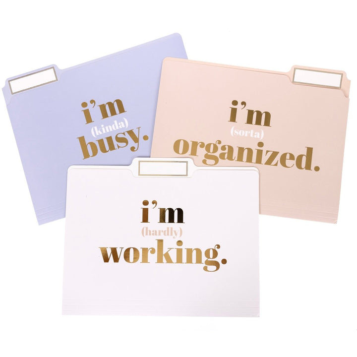 I'm Busy File Folder Set - Graphique de France