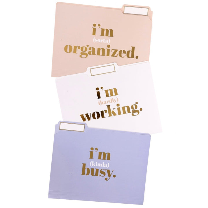 I'm Busy File Folder Set - Graphique de France