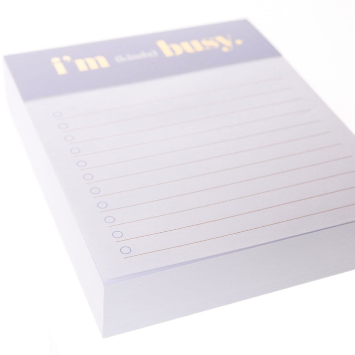 I'm Busy Jotter Notepad - Graphique de France