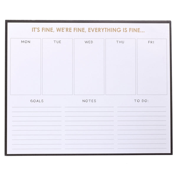 Its Fine Weekly Deskpad - Graphique de France