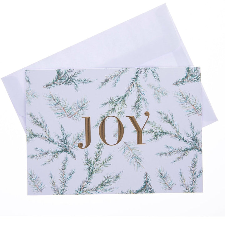 Joy Branches Large Classic Holiday Boxed Card - Graphique de France