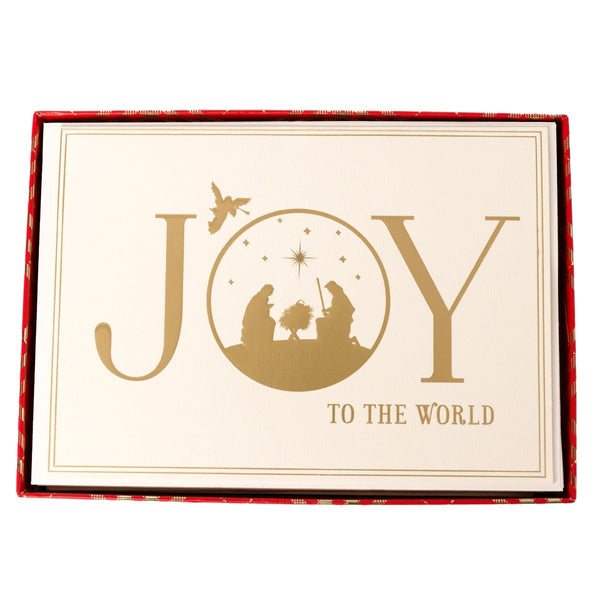 Joy Nativity Scene Large Signature Holiday Boxed Card - Graphique de France