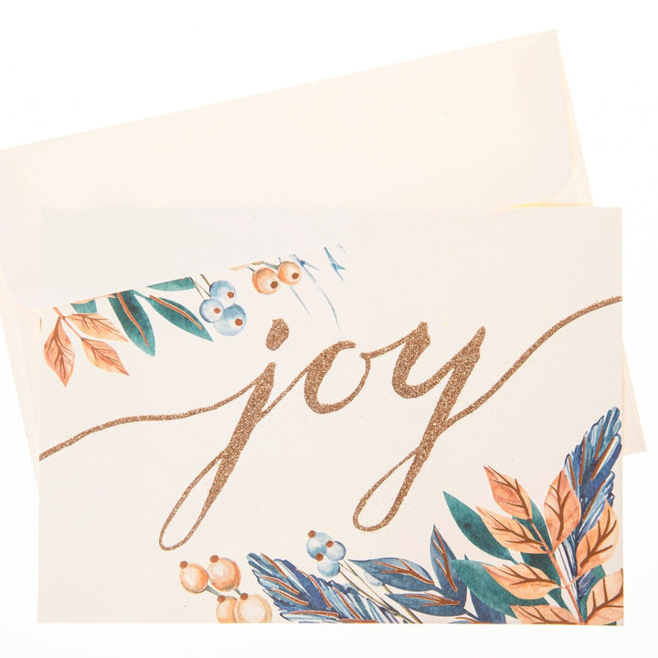 Joy Script Large Signature Holiday Boxed Card - Graphique de France