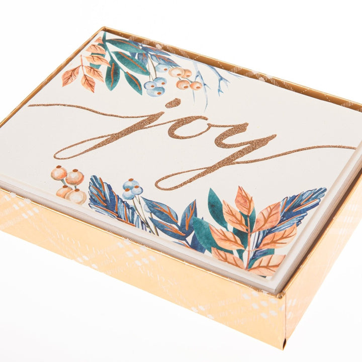 Joy Script Large Signature Holiday Boxed Card - Graphique de France