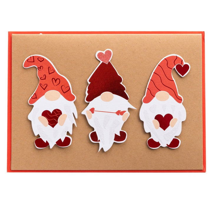 Kraft Gnomes Love Handmade Card - Graphique de France