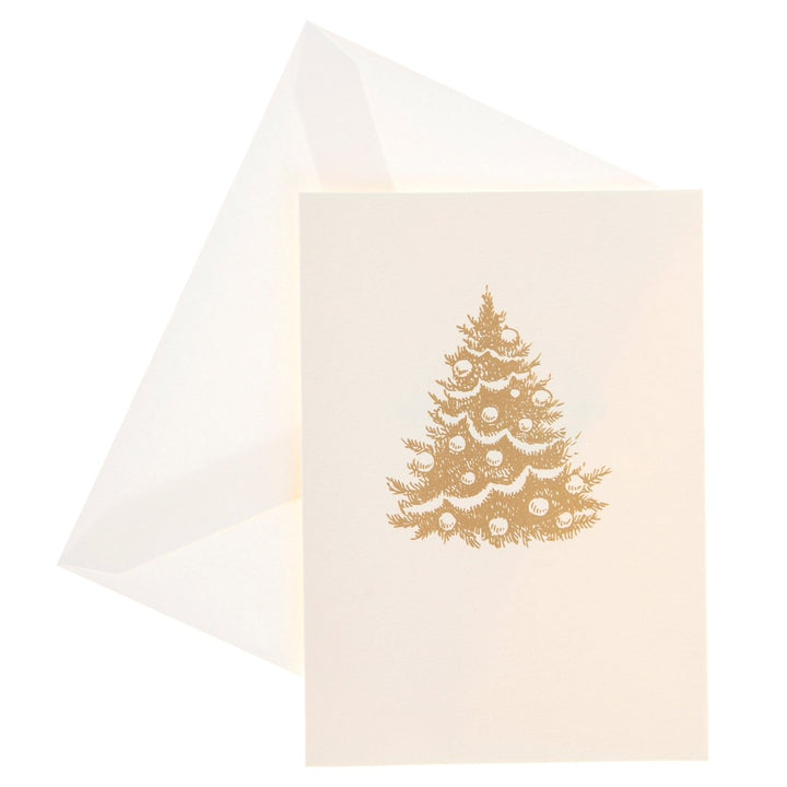 La Petite Noel Gold Tree La Petite Noel Holiday Boxed Card - Graphique de France